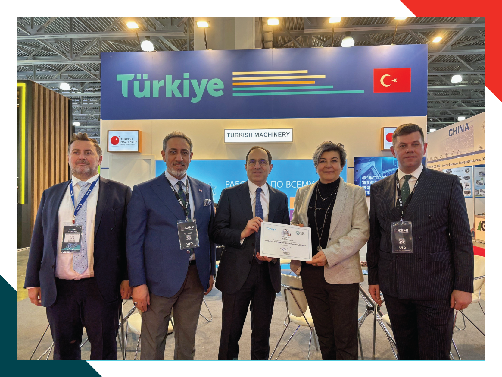 Türkiye’nin Makinecileri CTT Expo Fuarına katıldı.